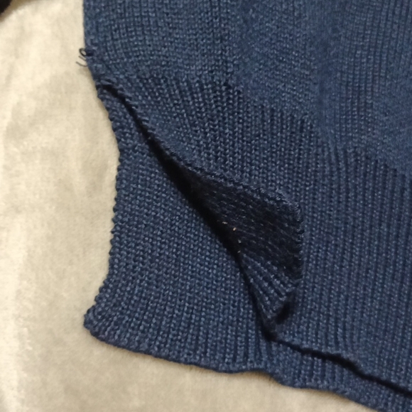 Francesca’s Harper Heritage Navy Blue Turtleneck - Picture 8 of 11